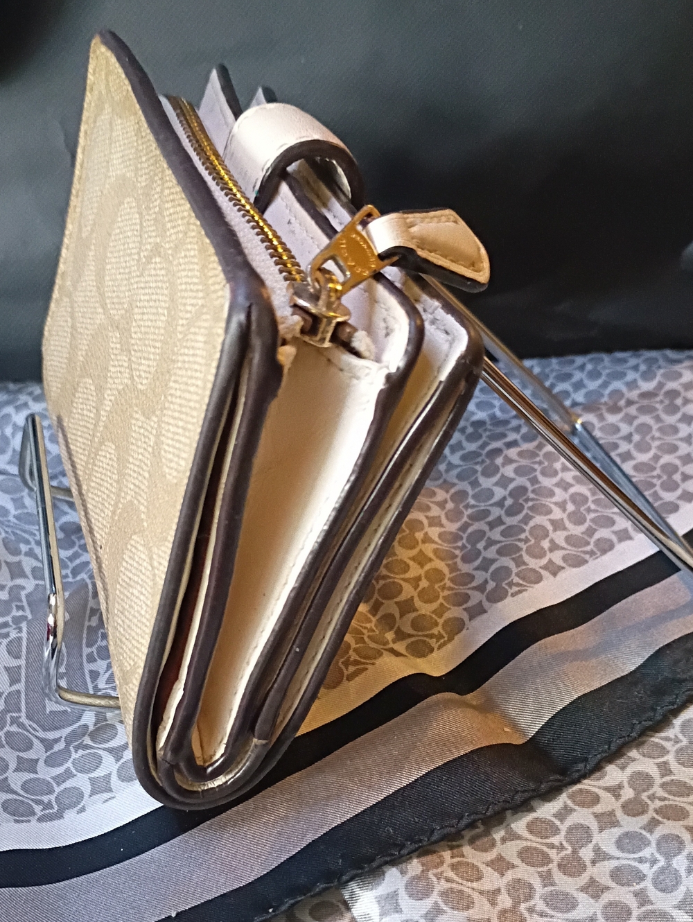 Coach Compact Monogram Wallet - Picture 5 of 14